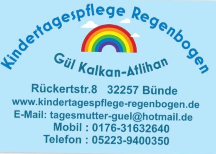 Kindertagespflege Regenbogen - Tagesmutter in Bünde Kindertagespflege Regenbogen
